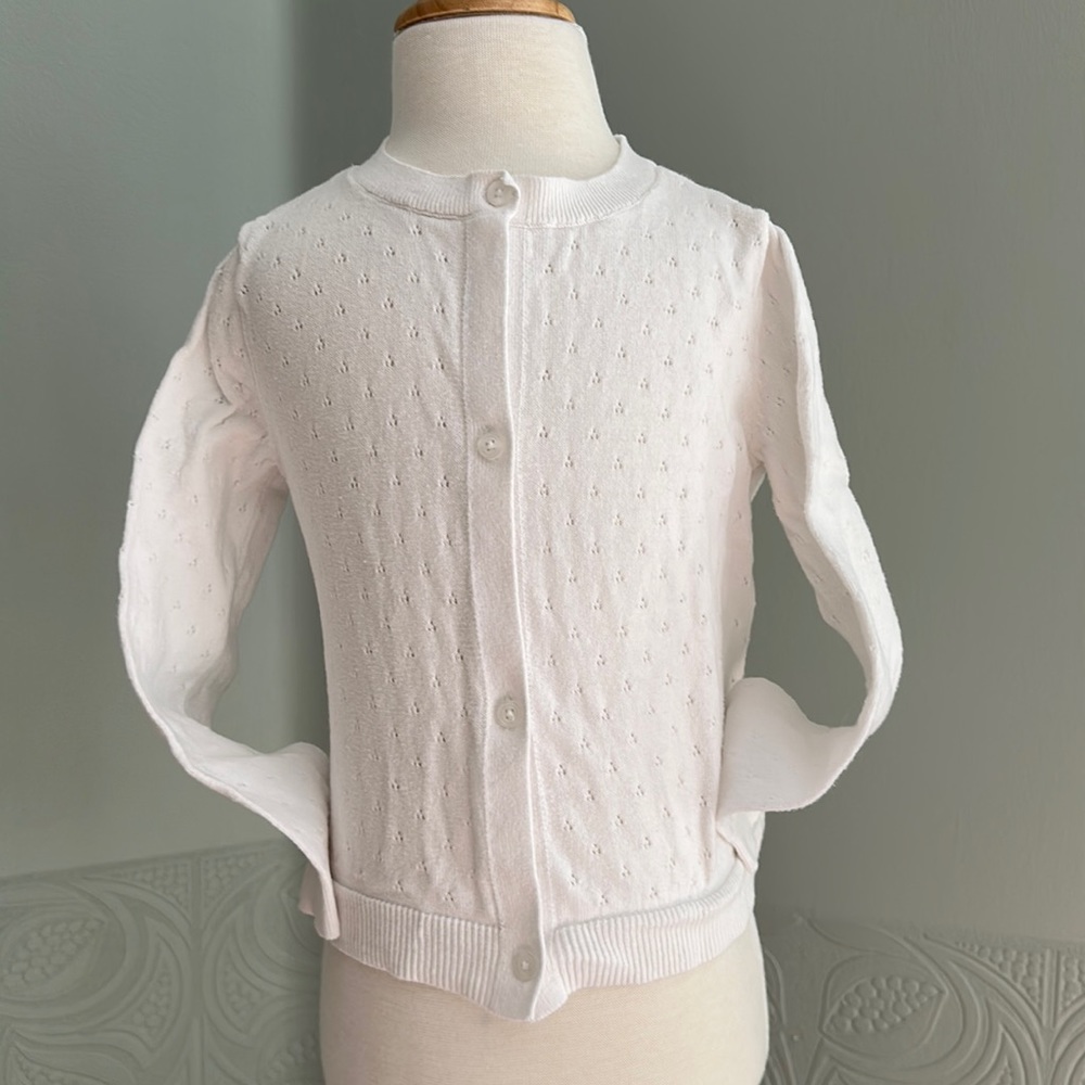 Gap Kids Eyelet Button-Up Cardigan, Sz XS